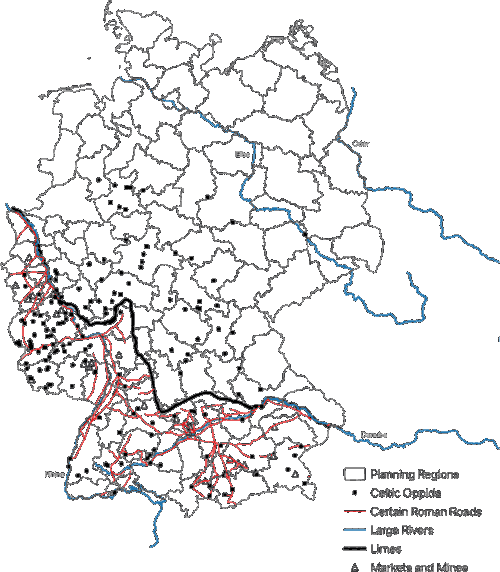 Roma Eterna? Roman rule explains regional well-being divides in Germany